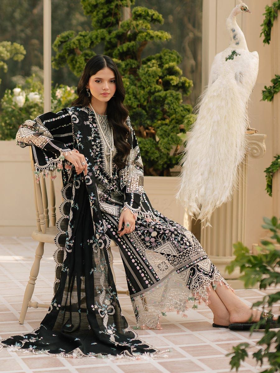 3PC EMBROIDERED LAWN SUIT AA-13
