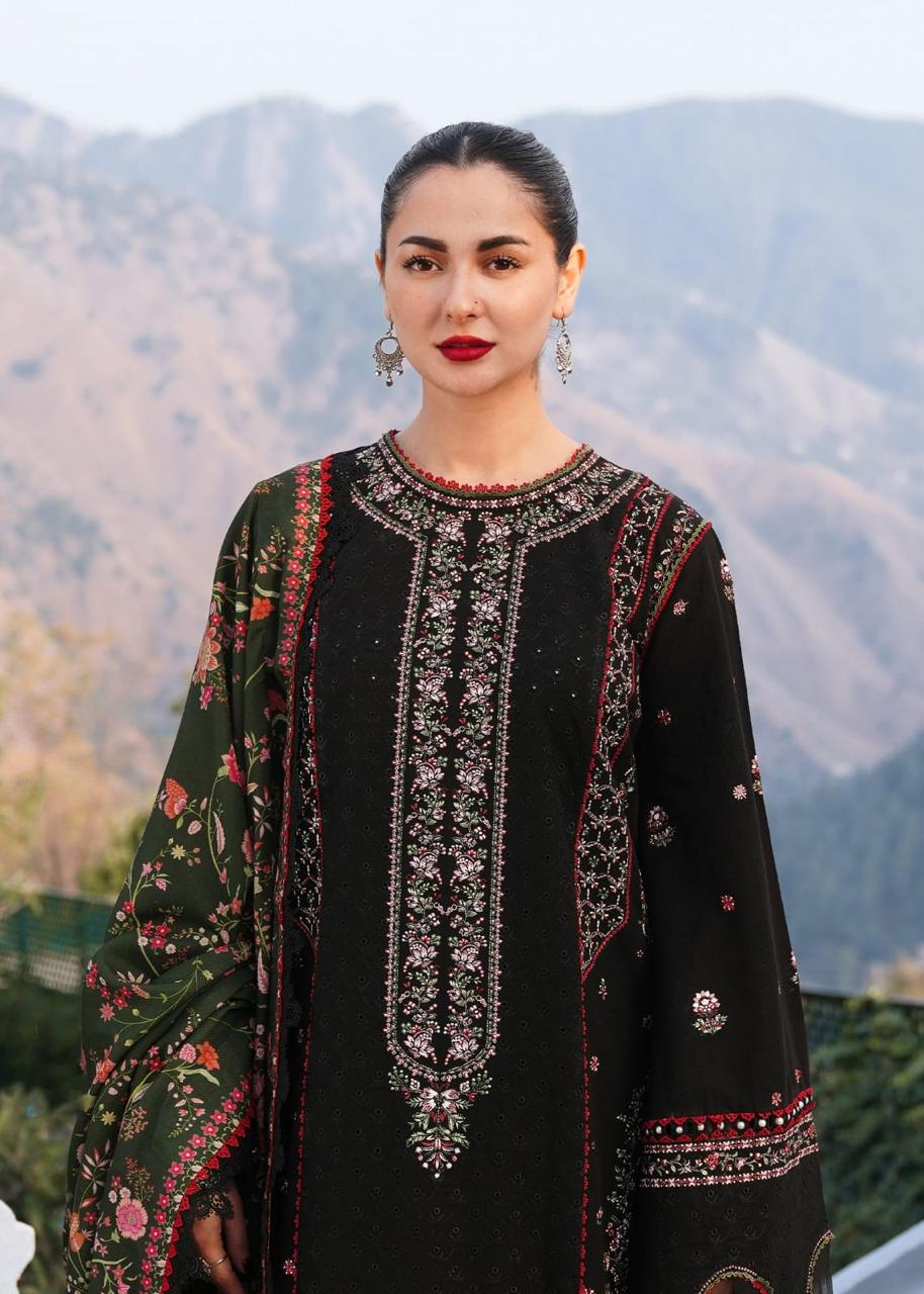 3PC EMBROIDERED LAWN SUIT AA-5