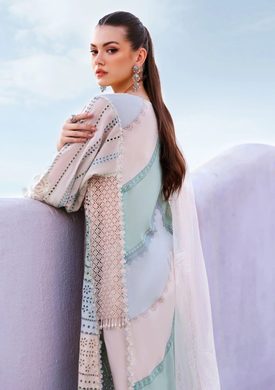 3PC EMBROIDERED LAWN SUIT AA-11